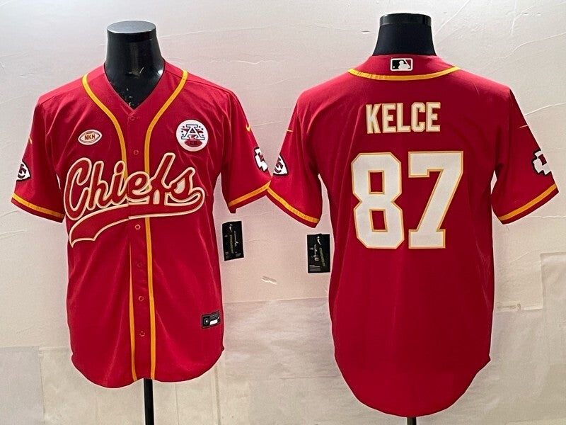 Kansas City Chiefs #87 Travis Kelce Chiefs Red Collaboration