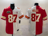 Kansas City Chiefs #87 Travis Kelce Chiefs Split Adult Style 1