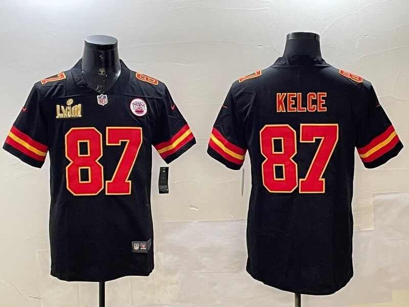 Kansas City Chiefs #87 Travis Kelce Chiefs V2 Style 2