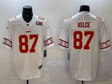 Kansas City Chiefs #87 Travis Kelce Long Sleeve Logo Adult Style 2