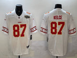 Kansas City Chiefs #87 Travis Kelce Long Sleeve Logo Adult Style 3
