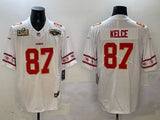Kansas City Chiefs #87 Travis Kelce Long Sleeve Logo Adult Style 4