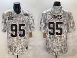 Kansas City Chiefs #95 Chris Jones Chiefs White Salute