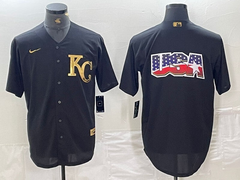 Kansas City Royals Black Gold 4 Edition Style 3