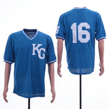 Kansas City Royals #16 Bo Jackson Royals 16KC Blue BP Edition Retro Style 1