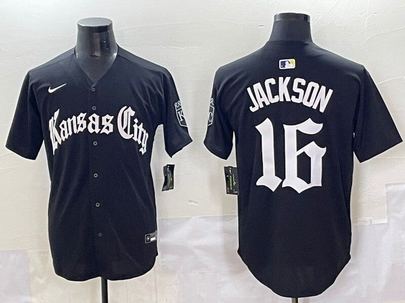 Kansas City Royals #16 Bo Jackson Royals 5 Collaboration Style 2