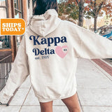 Kappa Delta Sorority Sweatshirt | Kay Dee Sorority Gifts | Aesthetic Hoodie | Big Little Reveal | Sorority Hoodie | _ Faded Love _