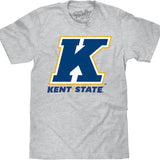 Kent State University Logo T-Shirt - Athletic Gray Heather