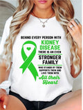 Kidney Disease Awareness T-Shirt, Family Support Shirt, Green Ribbon Tee, Kidney Disease Warrior Tee, Kidney Disease Support T-Short Sleeve.