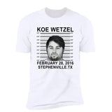 Koe Mugshot Shirt Wetzel Fan Gift