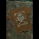 LA CALAVERA DIA DE LOS MUERTOS LOTERIA T SHIRT Cultural Cotton Top