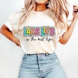 Lake Life T-Shirt, Hello Summer T-Shirt, Bright Doodle, Dalmatian Dots, Groovy Mama T-Shirt, Mom Shirt