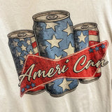 Large Tan Ameri-Can Tee