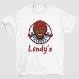 Lendy's LeBron Wendy's Shirt Featuring Bold and Playful Parody Design for Fans of Humor
