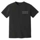 Let Go and Let God Tee | Cotton T-Shirt | Christian Aesthetic | Unisex Christian T-Shirt | Comfortable Black Slim - Casual Classic