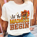 Let The Madness Begin Sweatshirt, Basketball T-Shirt, College Basketball Hoodie, Basketball Coquette Shirt, Basketball Season