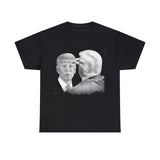 Let's Go Brandon Trump Writes On Biden's Forehead T-Shirt Casual Clothing Cotton Fabric Menswear Short Shortsleeve Sleeve