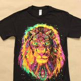 Lion T-shirts Cotton Black