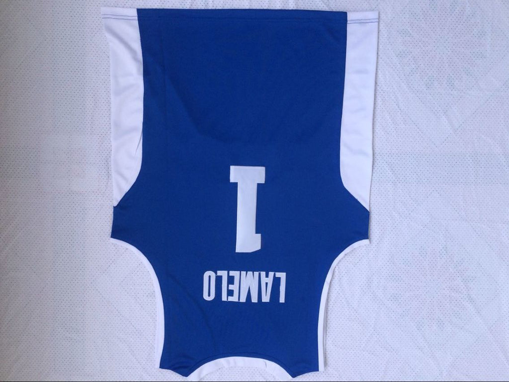 Lithuania Vytautas #1 LaMelo Ball 1 # Jersey Blue Style 2
