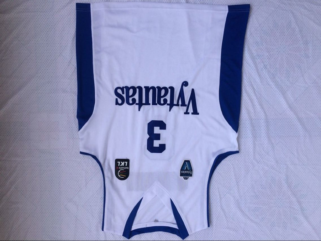 Lithuania Vytautas #3 LiAngelo Ball 3 # Jersey White Style 1