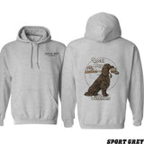 Local Boy Outfitters Dog Print Hoodie - Rustic Brown Retriever Design , Comfortable and Stylish White Pullover for Outdoor Enthusiasts , Perfect for Nature Lovers and Casual Wear Menswear Casual Polyester Sweaters Underwear Tops