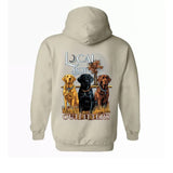 Local Boy Outfitters Hoodie - Bold Labrador Trio Graphic, Tailored for Southern Hunters and Dog Enthusiasts, Unisex Hoodie Providing Comfort and Durability, Perfect for Celebrating the Outdoors and the Southern Lifestyle Menswear Sweaters TTP