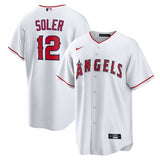 Los Angeles Angels #12 Jorge Soler Home Replica Jersey - White