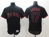 Los Angeles Angels #17 Shohei Ohtani black Elite Adult 6