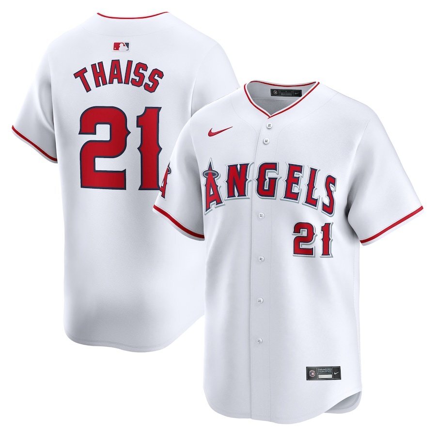 Los Angeles Angels #21 Matt Thaiss Home Limited Player Jersey - White