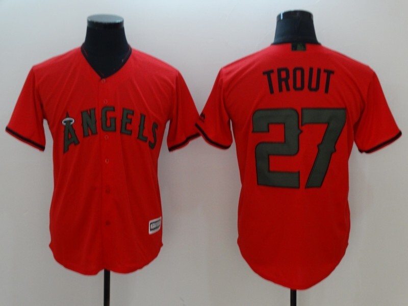 Los Angeles Angels #27 Mike Trout 2018 Edition Fan Edition 6319