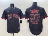 Los Angeles Angels #27 Mike Trout Angels 27# Lights Out Adult