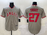 Los Angeles Angels #27 Mike Trout Angels Adult Style 2