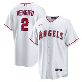 Los Angeles Angels #2 Luis Rengifo Home Replica Jersey - White