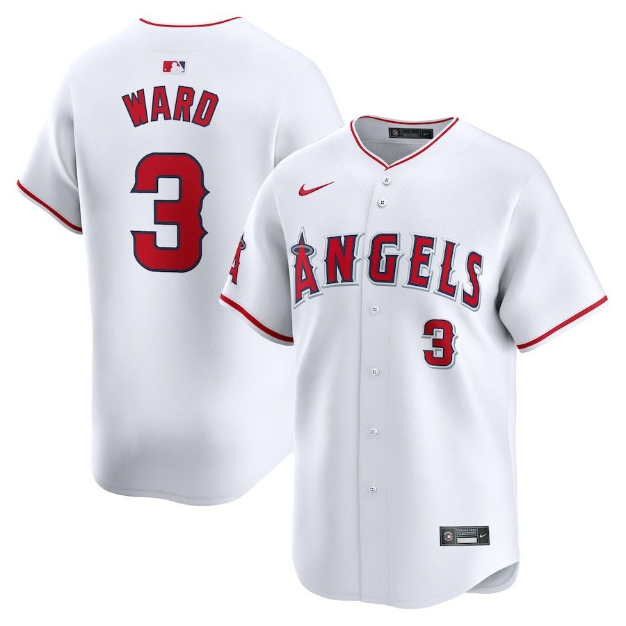 Los Angeles Angels #3 Taylor Ward Home Limited Player Jersey - White