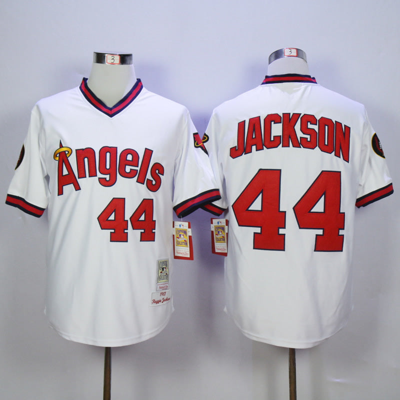 Los Angeles Angels #44 Jackson Angels 44 White Pullover 1982 Retro