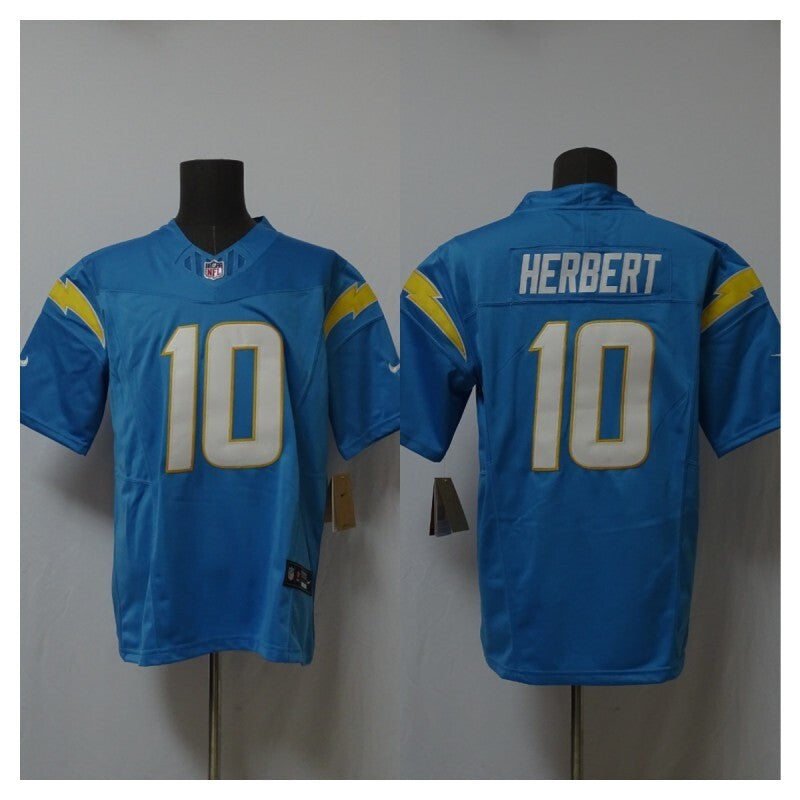 Los Angeles Chargers #10 Justin Herbert Lightning 3 Edition Style 5