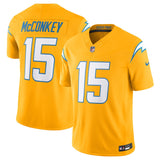 Los Angeles Chargers #15 Ladd McConkey Gold 2025 F.U.S.E. AlternateVapor Limited