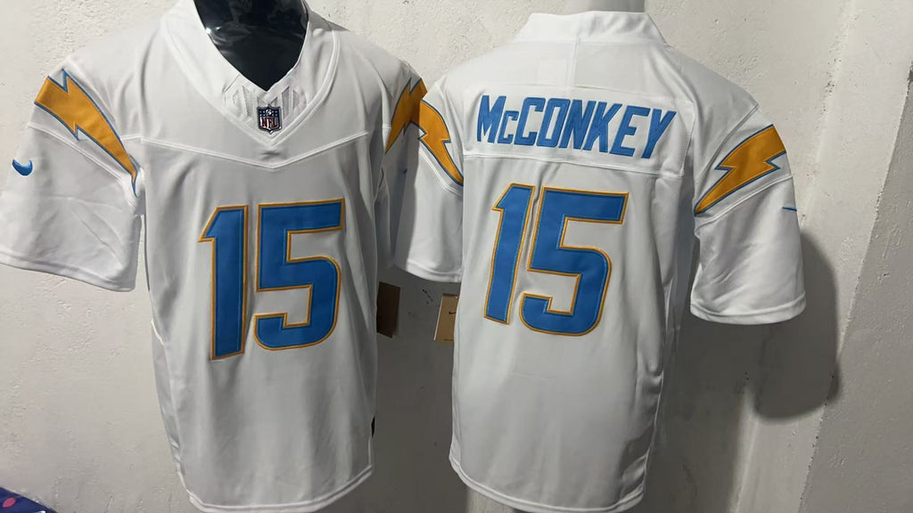 Los Angeles Chargers #15 Ladd McConkey Style 1