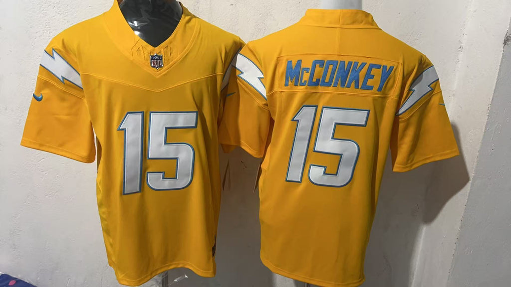 Los Angeles Chargers #15 Ladd McConkey Style 2