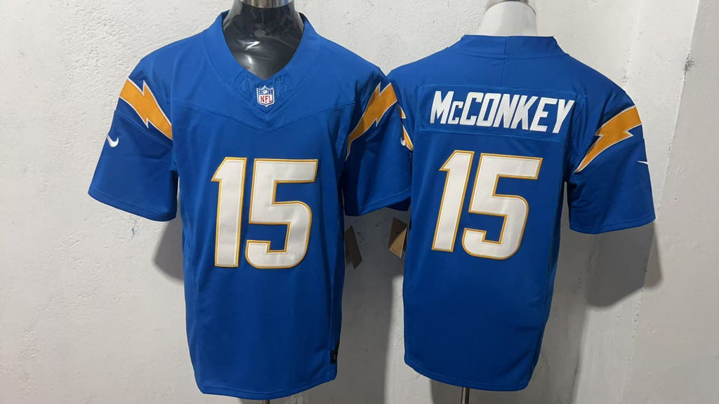 Los Angeles Chargers #15 Ladd McConkey Style 3