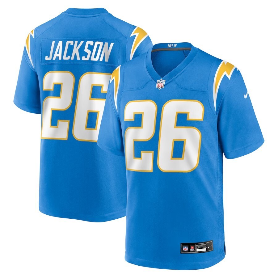 Los Angeles Chargers #26 Donte Jackson Team Game Jersey - Powder Blue