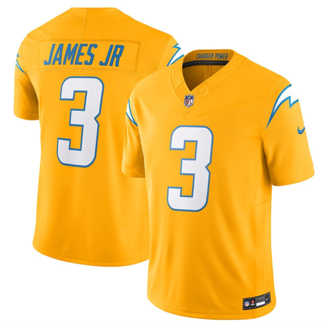 Los Angeles Chargers #3 Derwin James Jr. Gold 2025 F.U.S.E. Alternate Vapor Limited
