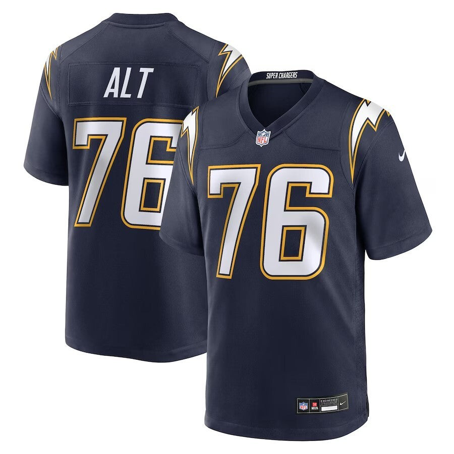 Los Angeles Chargers #76 Joe Alt Alternate Super Chargers Game Player Jersey - Navy