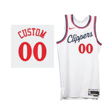Los Angeles Clippers Custom 2024-25 Association Edition White