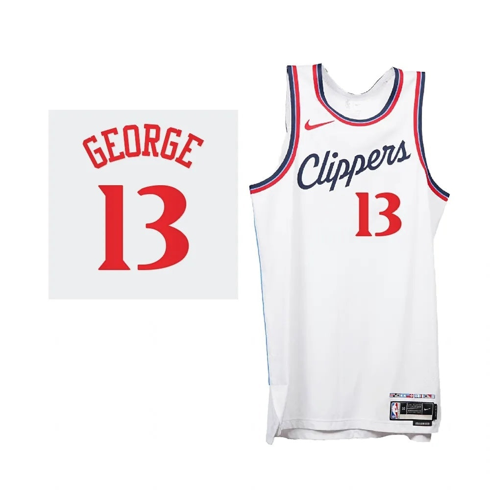 Los Angeles Clippers #13 Paul George 2024-25 Association Edition White