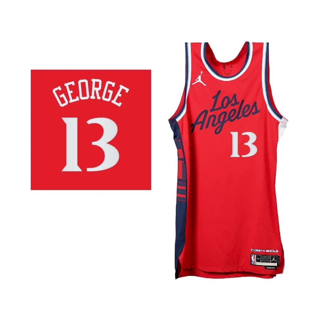 Los Angeles Clippers #13 Paul George 2024-25 Statement Edition Swingman Red
