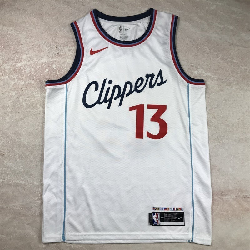 Los Angeles Clippers #13 Paul George Hot Press Clippers 13 White s-xxl Style 2