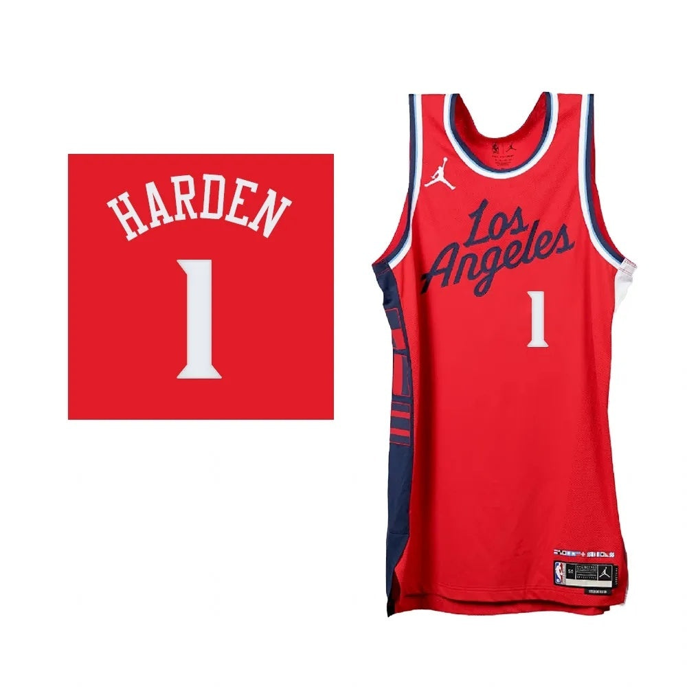 Los Angeles Clippers #1 James Harden 2024-25 Statement Edition Swingman Red