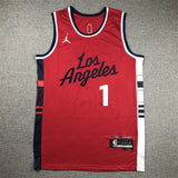 Los Angeles Clippers #1 James Harden Clippers 1 New Red Style 2