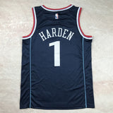 Los Angeles Clippers #1 James Harden Hot Press Clippers 1 Navy s-xxl Style 1